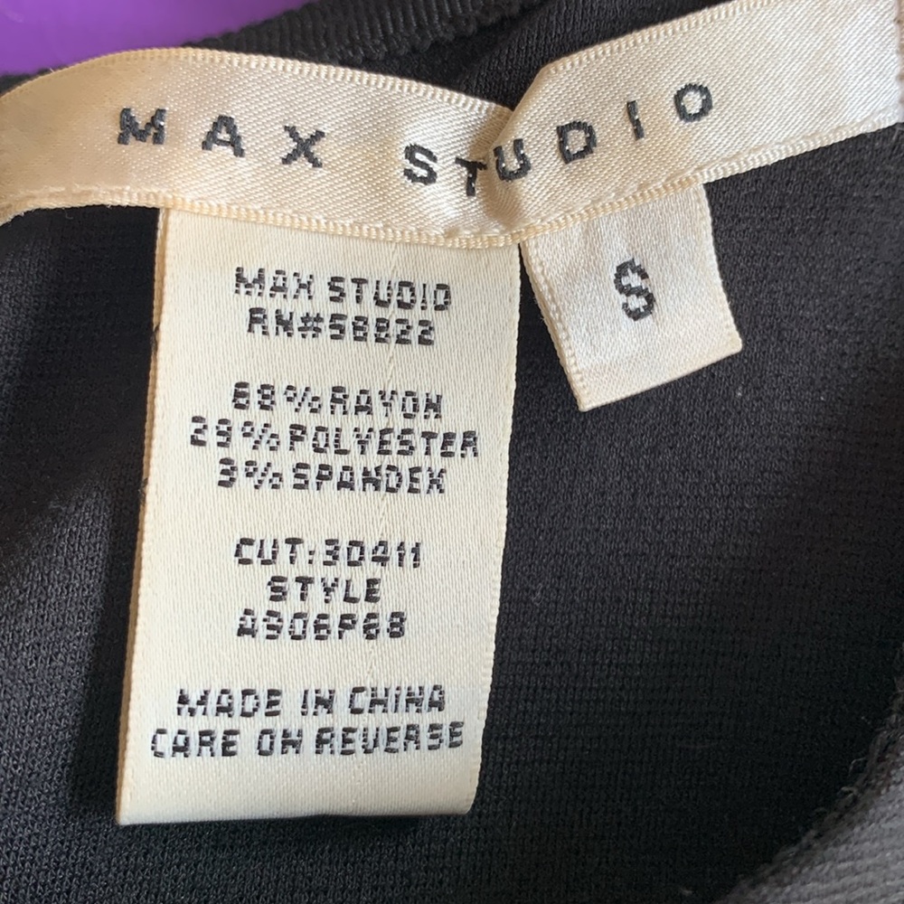 MAX STUDIO SLEEVELESS BLACK DRESS - Picture 4 of 4